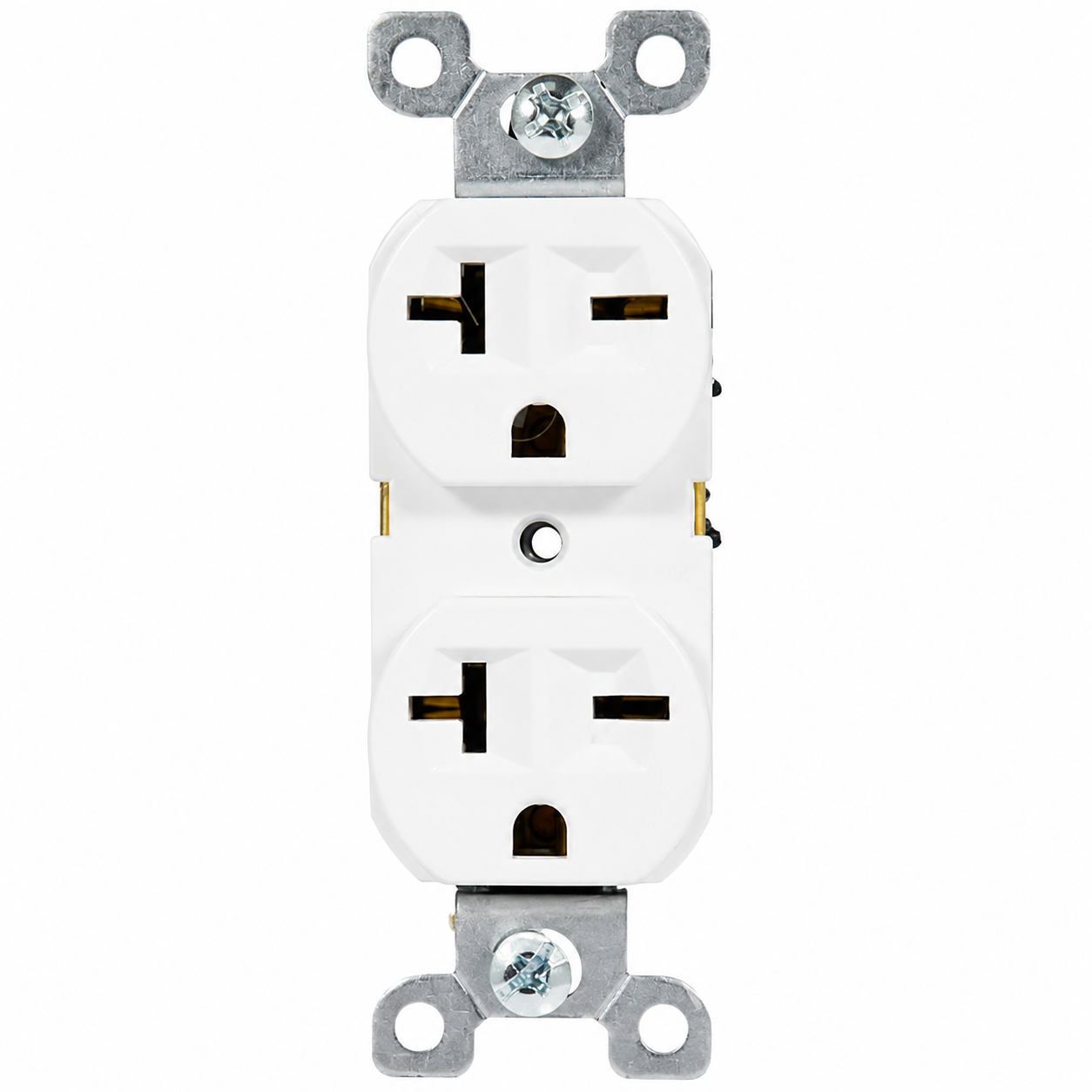 GFCI duplex receptacle, white