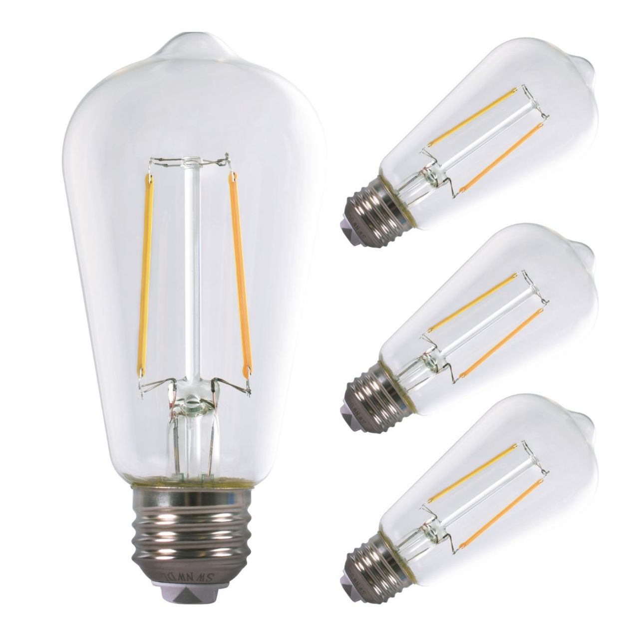 Single LED filament light bulb, ST18 shape