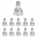 2W LED ALR12 MR11 Elevator Lamp, 12V Low Voltage BA15S Single Contact, 10 Pack