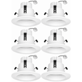 4 Inch MR16 LED Recessed Downlight, 12V Retrofit, 6 Pack