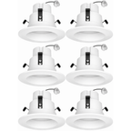 4 Inch MR16 LED Recessed Downlight, 12V Retrofit, 6 Pack