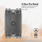 1-Gang 18 Cubic Inch New Work Electrical Outlet GFCI Dimmer Device Box, 100 Pack